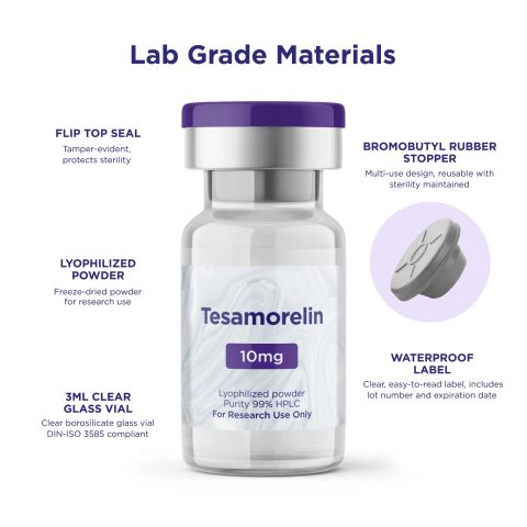Tesamorelin 10mg Peptides - Thumbnail 5