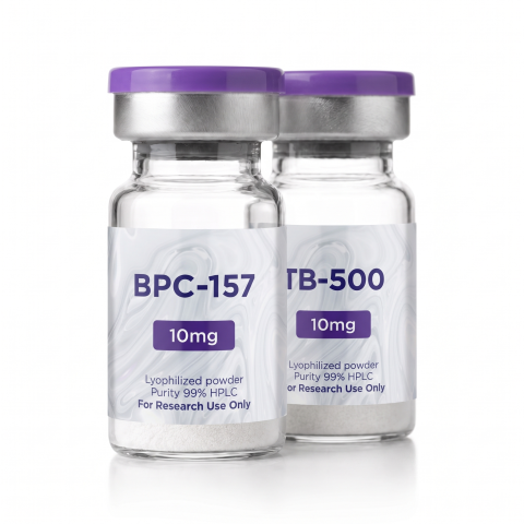 BPC/TB Matrix Signaling Research Combination — BPC-157 10mg + TB-500 10mg Peptides - Thumbnail