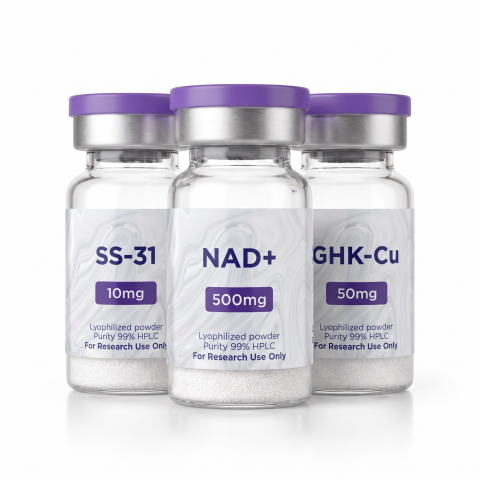 Research Starter Pack — NAD⁺ 500mg + SS-31 10mg + GHK-Cu 50mg Peptides - Thumbnail