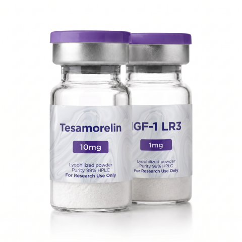 Skeletal Muscle Signaling Research Kit — Tesamorelin 10mg + IGF-1 LR3 1mg Peptides - Thumbnail