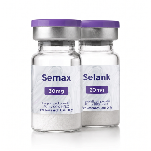 Neuropeptide Signaling Research Kit — Semax 30mg + Selank 20mg Peptides - Thumbnail