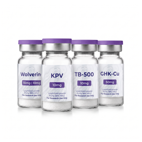 Advanced Matrix Signaling Research Kit — BPC/TB Blend + KPV 10mg + TB-500 10mg + GHK-Cu 50mg Peptides - Thumbnail