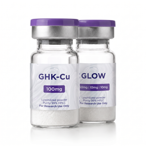 Dermal Matrix Research Kit — GHK-Cu 100mg + Glow-70 Peptides - Thumbnail